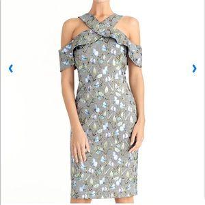 NWT!!RACHEL RACHEL ROY WOMEN'S METALLIC FLORAL PLAID DRESS!!